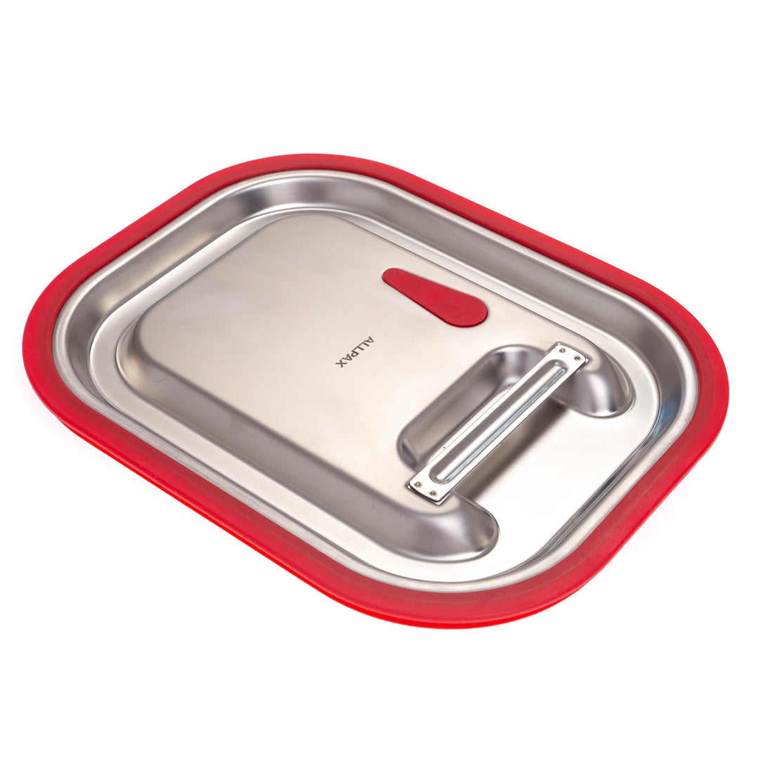 GN-Deckel 1/2 mit Silikon-Dichtung - mit Loch zur Rückbelüftung - spülmaschinenfest - Hitzebeständig