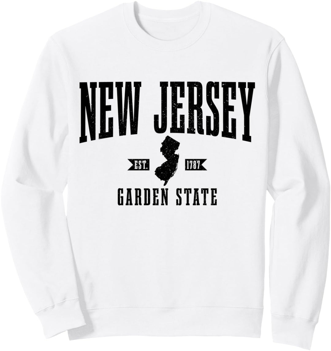 New Jersey Est. 1787 Vintage USA Amerika Souvenir Sweatshirt
