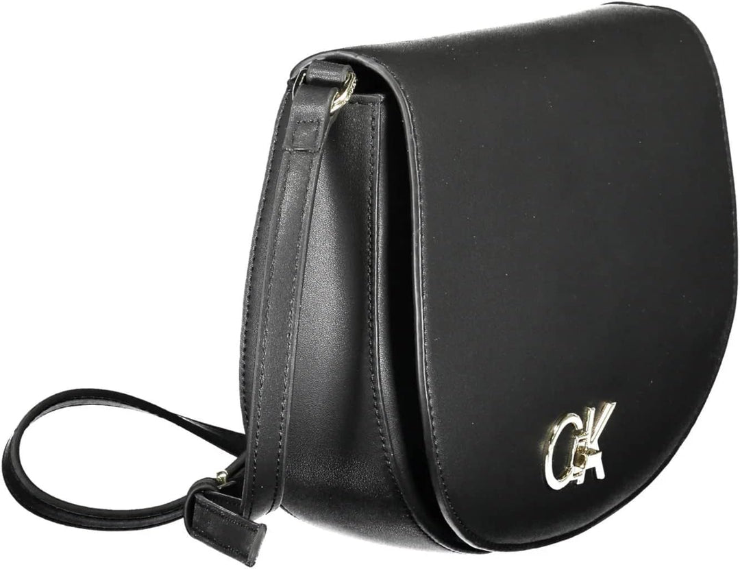 Calvin Klein Damen Re-Lock Satteltasche Tasche, Ck Schwarz
