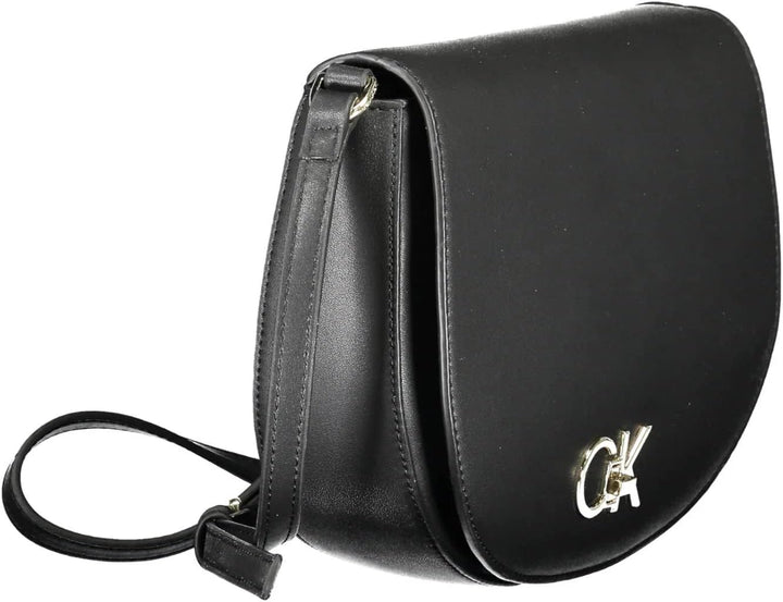 Calvin Klein Damen Re-Lock Satteltasche Tasche, Ck Schwarz