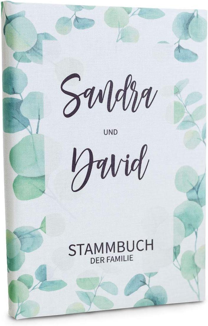 Hochzeitideal Stammbuch der Familie Familienstammbuch bedruckten Buchbinderleinen (516 - Terence per