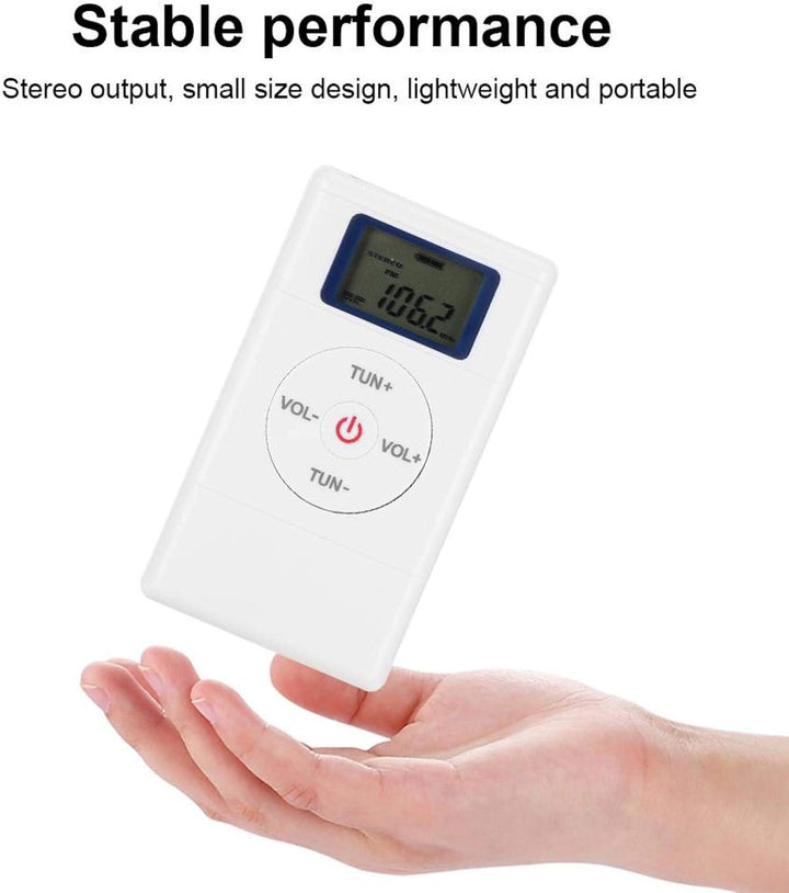 ASHATA Batteriebetriebenes tragbares Taschenradio, Digital Tuning FM Radio Hochempfindlicher tragbar