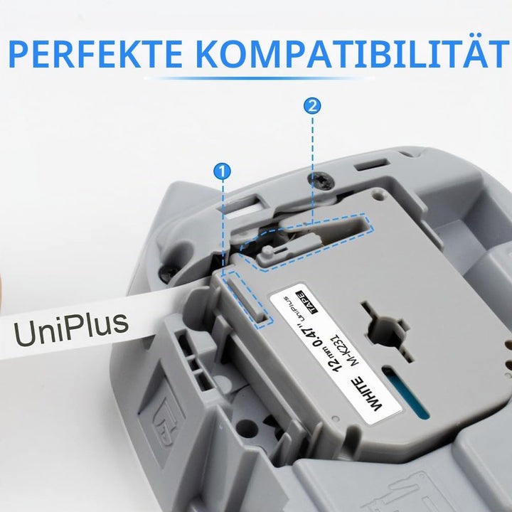 UniPlus 5x Kompatibel Schriftband Ersatz für Brother M-K231 MK231 12mm Nicht Laminiert Bänder für Br