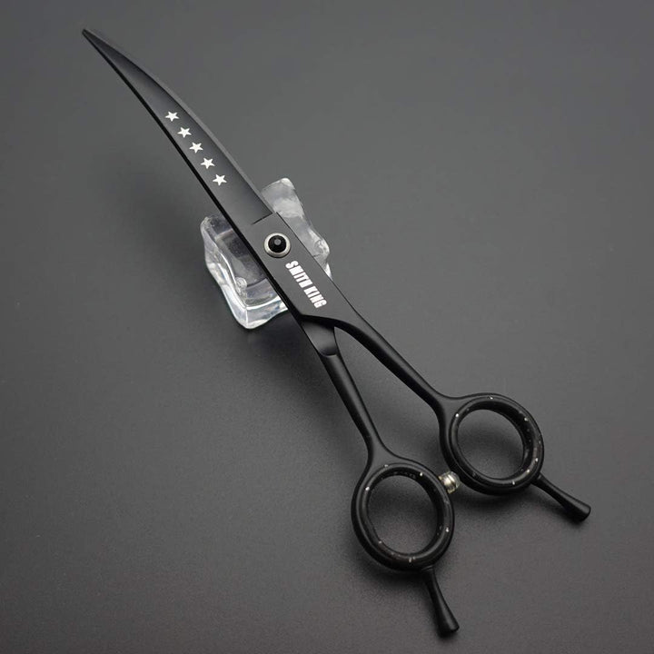 7,0 Zoll Professional Dog Grooming Scissors Set Gerade & Ausdünnen & Gebogen & Chunker & Kamm 5 Stüc