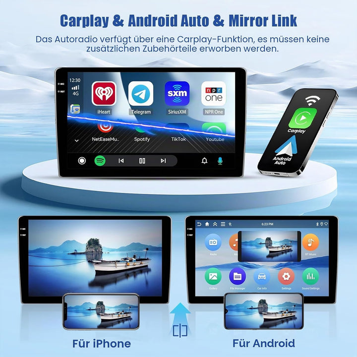 [4G+128G] Inefala Android 15 Autoradio für Hyundai i20 2008-2012 mit Wireless Carplay Android, 9 Zol