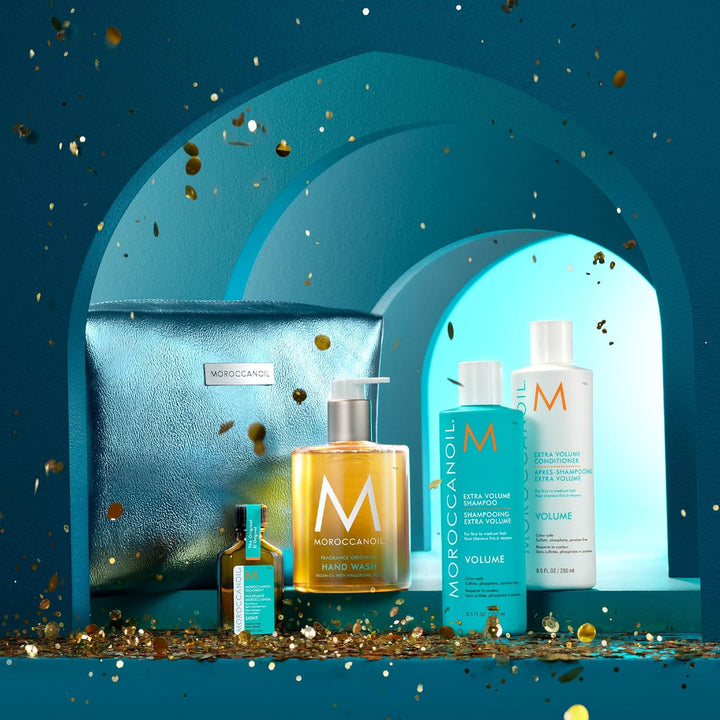 Moroccanoil Extra Volumen Conditioner, 250 ml + Shampoo, 250ml A Window to Volume Holiday Gift Set,