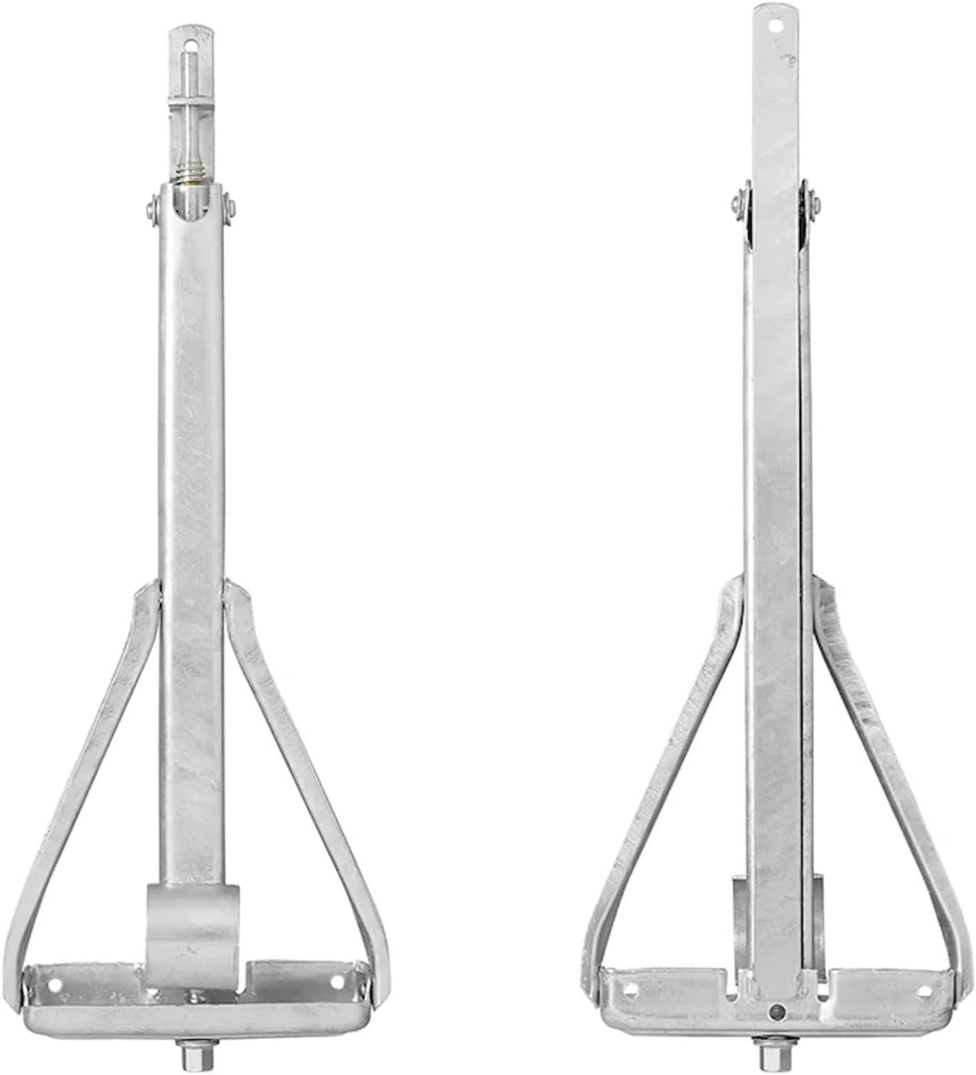 Ausdrehstütze Wohnwagen Wohnwagenstützen Kurbel Stützen Anhängerstütze (800kg 605x260mm H:500mm), 80