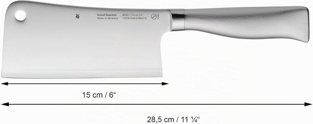 WMF Grand Gourmet Chinesisches Hackmesser 28,5 cm, Made in Germany, Messer geschmiedet, Performance