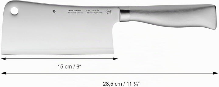 WMF Grand Gourmet Chinesisches Hackmesser 28,5 cm, Made in Germany, Messer geschmiedet, Performance