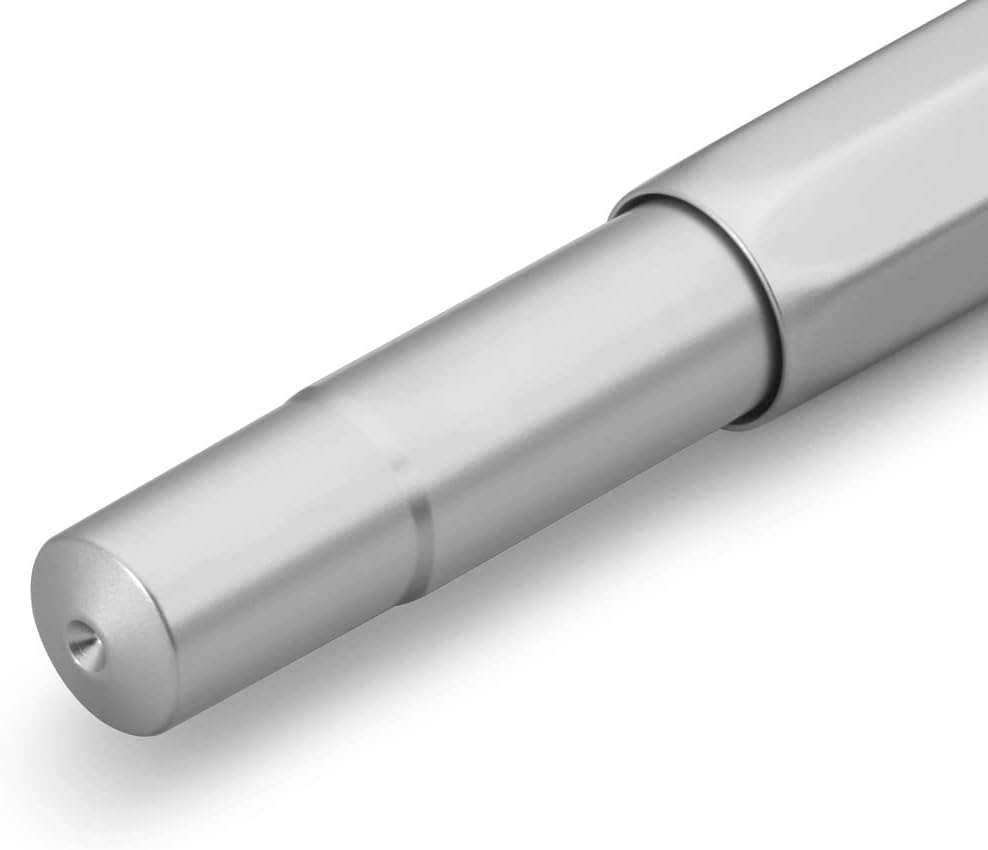 Kaweco AL Sport Silber Gel- / Kugelschreiber inklusive 0,7 mm Rollerball Tintenroller Mine für Links