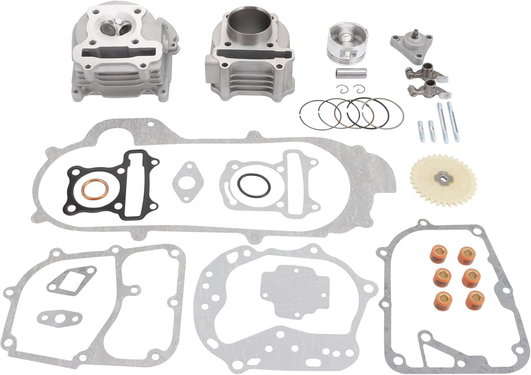 GOOFIT Big Bore Zylinder Kit Ersatz für GY6 50cc 139QMB Racing Scooter Parts 50mm Bore