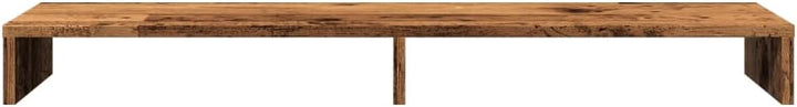vidaXL Monitorständer Altholz-Optik 100x27x10 cm Holzwerkstoff