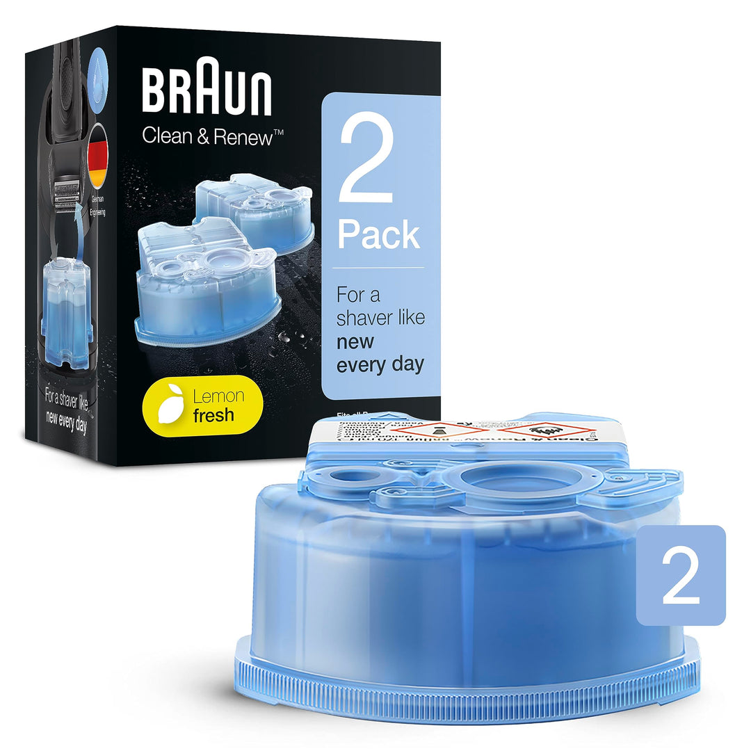 Braun Reinigungskartusche (2er-Pack) CCR2 Lemon Fresh 2 stück (1er Pack), Lemon Fresh 2 stück (1er P
