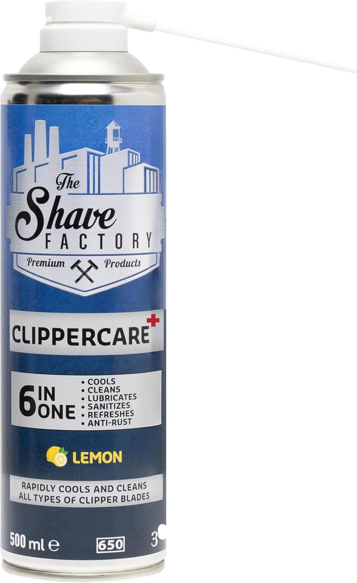The Shave Factory Clippercare Spray – Effiziente Pflege der Haarschneidemaschine, Kühlmittel, Schmie