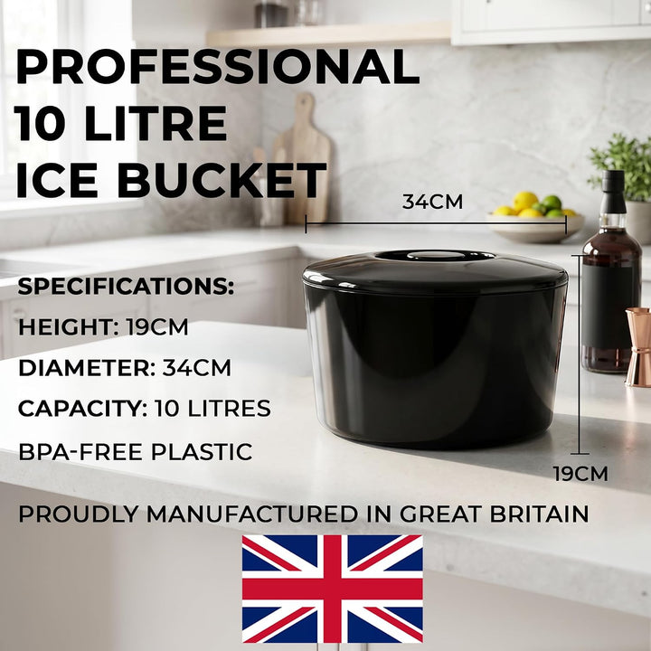 10 Liter Ice Bucket, schwarz
