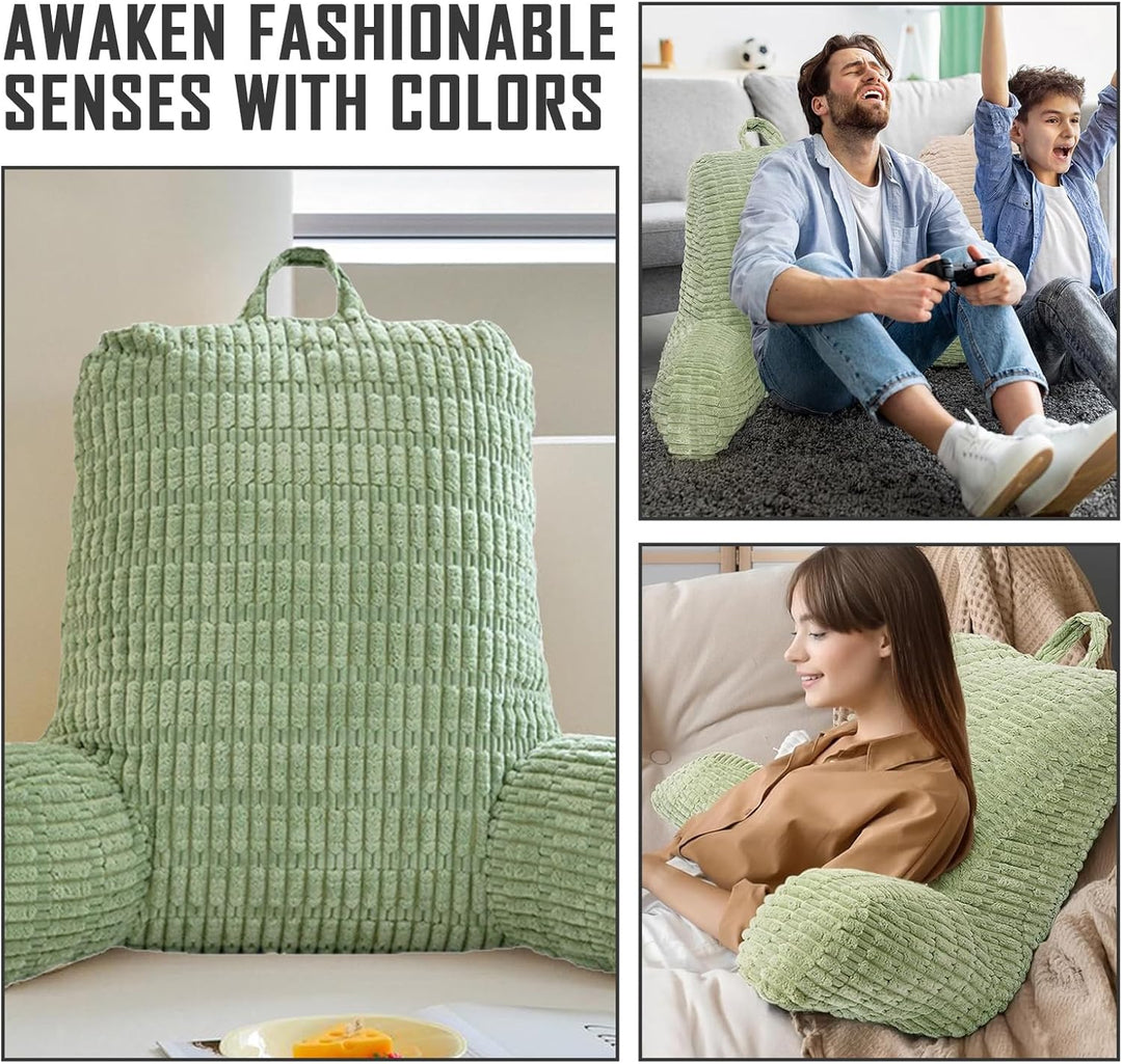 Lesekissen für Bett Und Sofa, Erwachsenensofa mit Rückenlehnenkissen, Sitzkissen mit Armlehne, Rücke