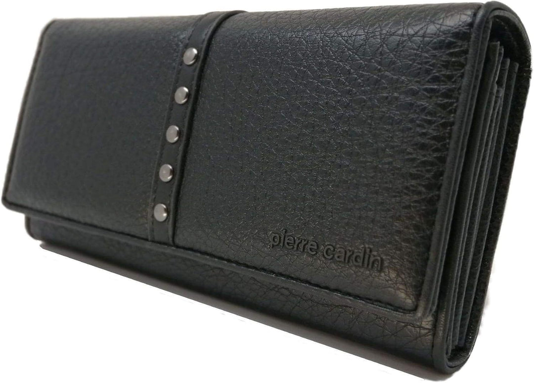 Pierre Cardin Damen geldbörse,Frauen geldorse, Mädchen, schön, gross, geräumig, Kunstleder, Geschenk