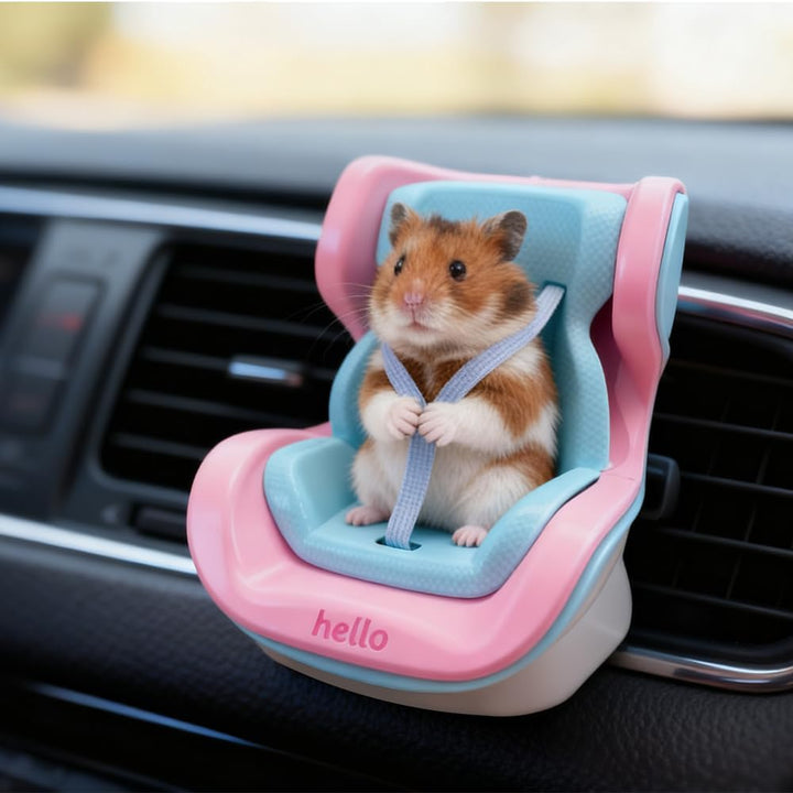 Mini Autositze für Hamster, Kleine Autositz-Lüftungshalterung mit Verstellbare Gurte, Kleintier Sich