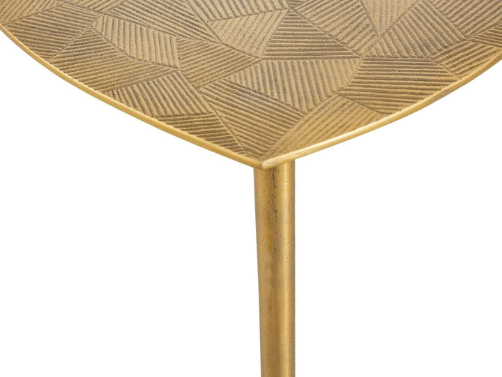 casamia Beistelltisch Metall Dekotisch Alster 40x45x40 cm dreieckig klass. Design Aluminium Silber o