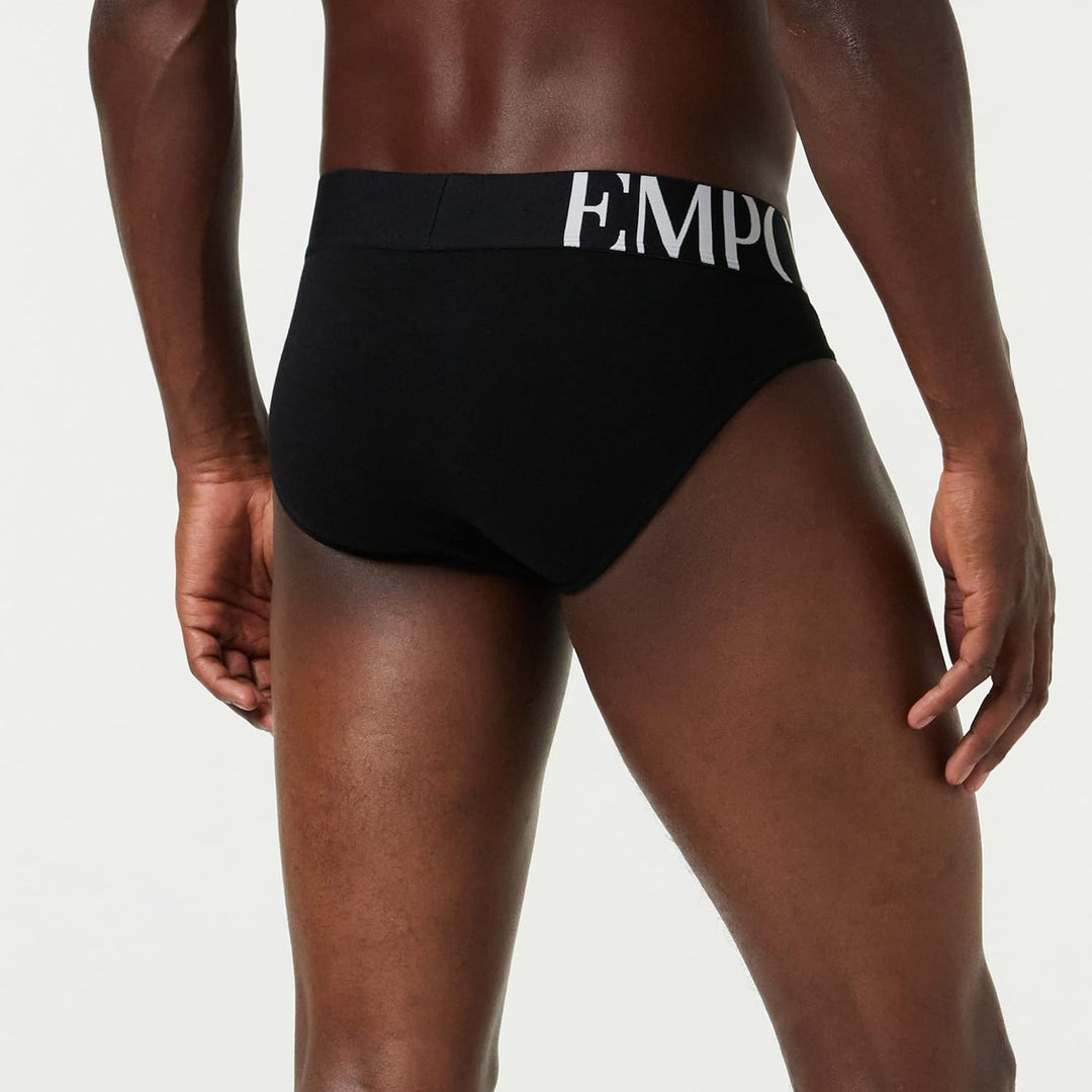 Emporio Armani Herren Brief Megalogo Briefs (1er Pack) S Weiss, S Weiss