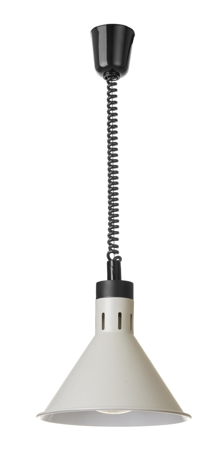 HENDI Wärmelampe, Konisch, Inkl. Bruchsicher Infrarotlampe, Höhenverstellbar, zum Warmhalten von Spe