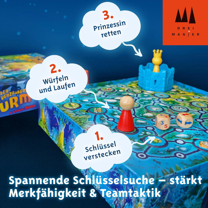 Schmidt Spiele 40867 Der verzauberte Turm, Drei Magier Kinderspiel des Jahres 2013