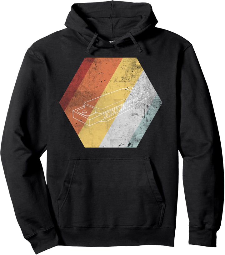 Vintage Retro Harmonica Mundharmonika Pullover Hoodie