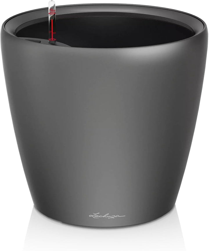 LECHUZA CLASSICO Premium LS 43 anthrazit metallic 16083 43.5x43.5x39.5 cm Anthrazit Metallic Einzel,