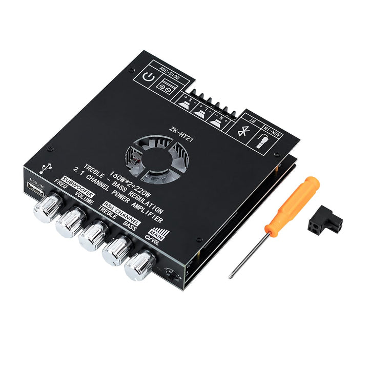 Hosyond ZK-HT21 TDA7498E Verstärkerplatine Bluetooth Amplifier Board 160W×2+220W Subwoofer 2.1 Kanal