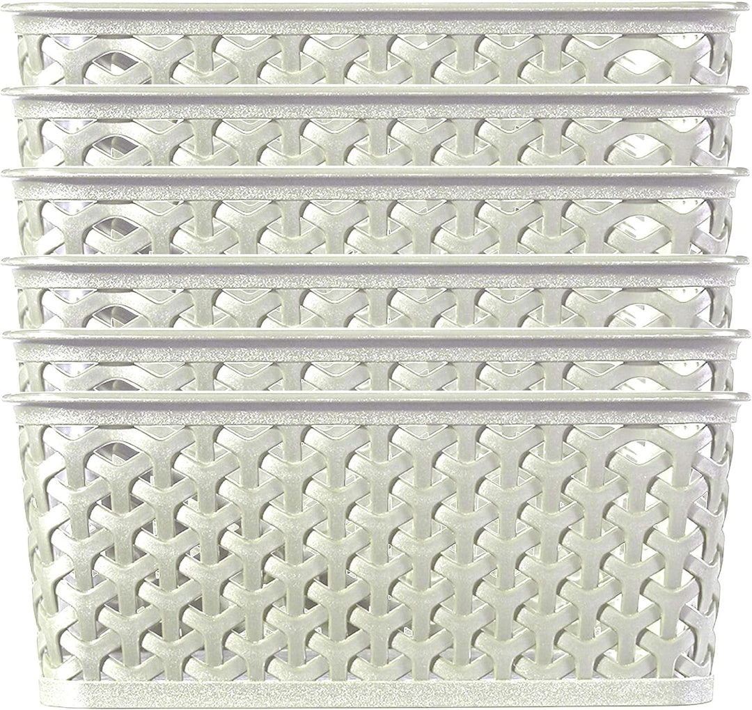 Curver 03612-885-00 Dekorativer Korb My Style L, 18 L, Creme, Creme