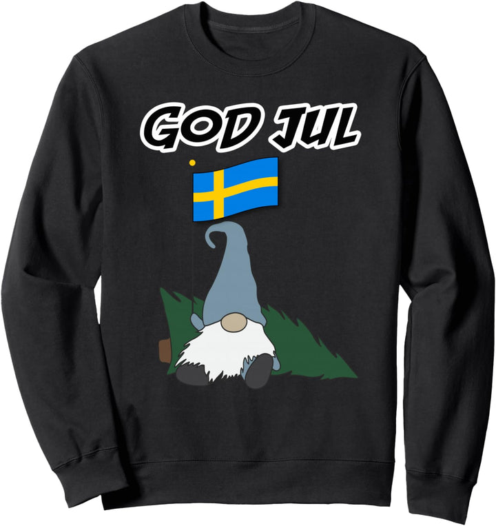 God Jul Scandinavian Swedish Merry Christmas Gnome Sweatshirt