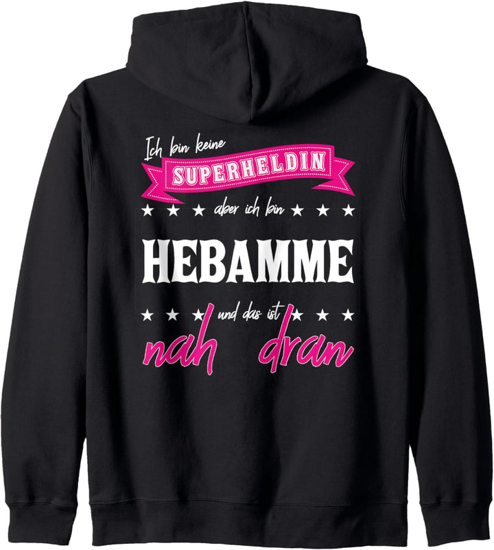 Freizeitjacke und Geschenk für die Hebamme Kapuzenjacke