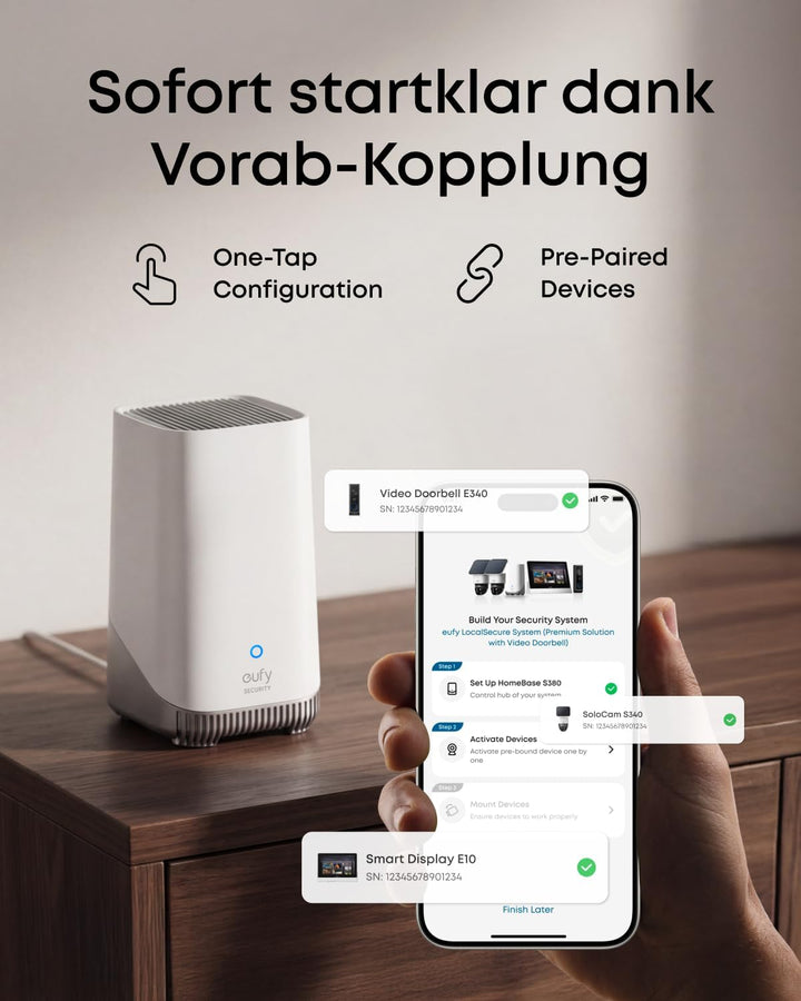 eufy LocalSecure System (Premium Solution with Video Doorbell) Premium-Lösung 2, Premium-Lösung 2