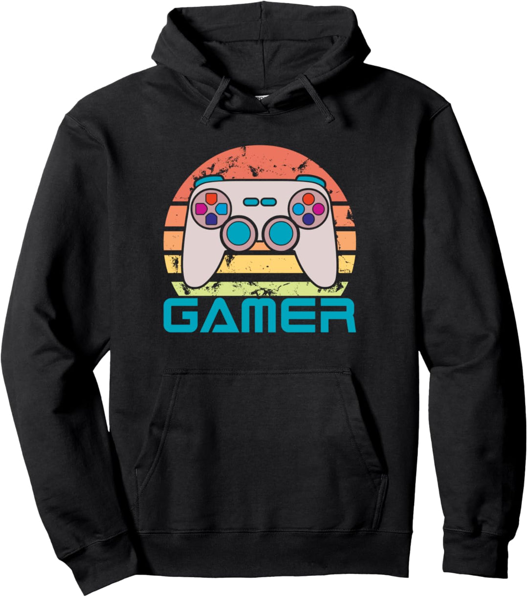 Gamer, Gaming, Herren, Damen, Kinder, coole Retro-Videospiele Pullover Hoodie