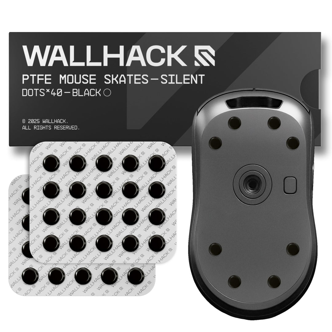 Wallhack PTFE Maus Dot-Skates Still | Universale Premium Skates für Gaming Mäuse | Ultra-Glattes Gle