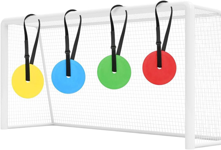 4PCS Fussballtor-Ziel, Tore Training zielnetz fussballtor, 15-cm-Scheiben zielnetz fussballtor mit v