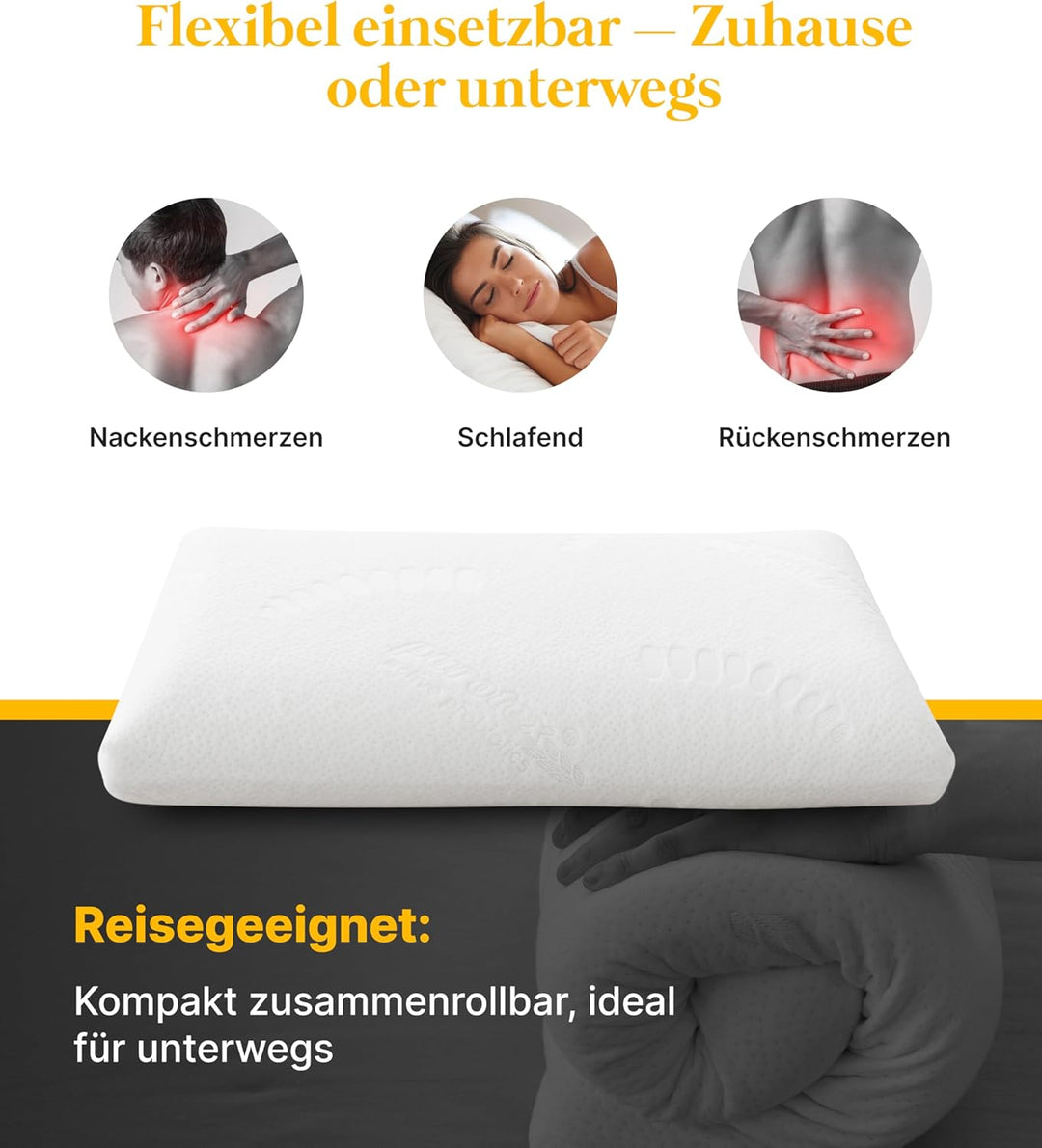 Medicline Nackenstützkissen Multikissen Medic 500 Viscoschaum