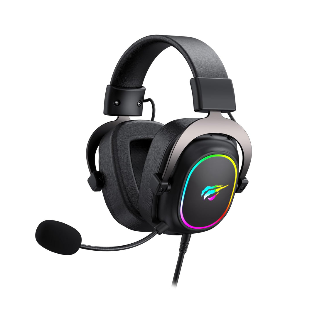 Havit H2002p RGB Gaming Headset mit Mikrofon – 50 mm Treiber – 7.1 Kopfhörer mit Kabel Surround Soun