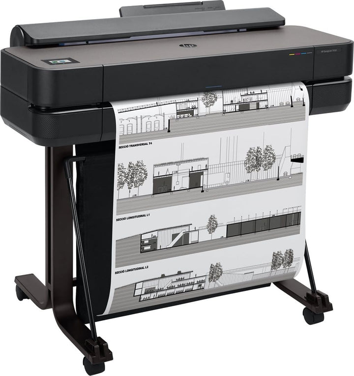 HP DesignJet T650 Grossformatdrucker, 24 Zoll, bis zu A1, mobiles Drucken, Wi-Fi, Gigabit Ethernet,