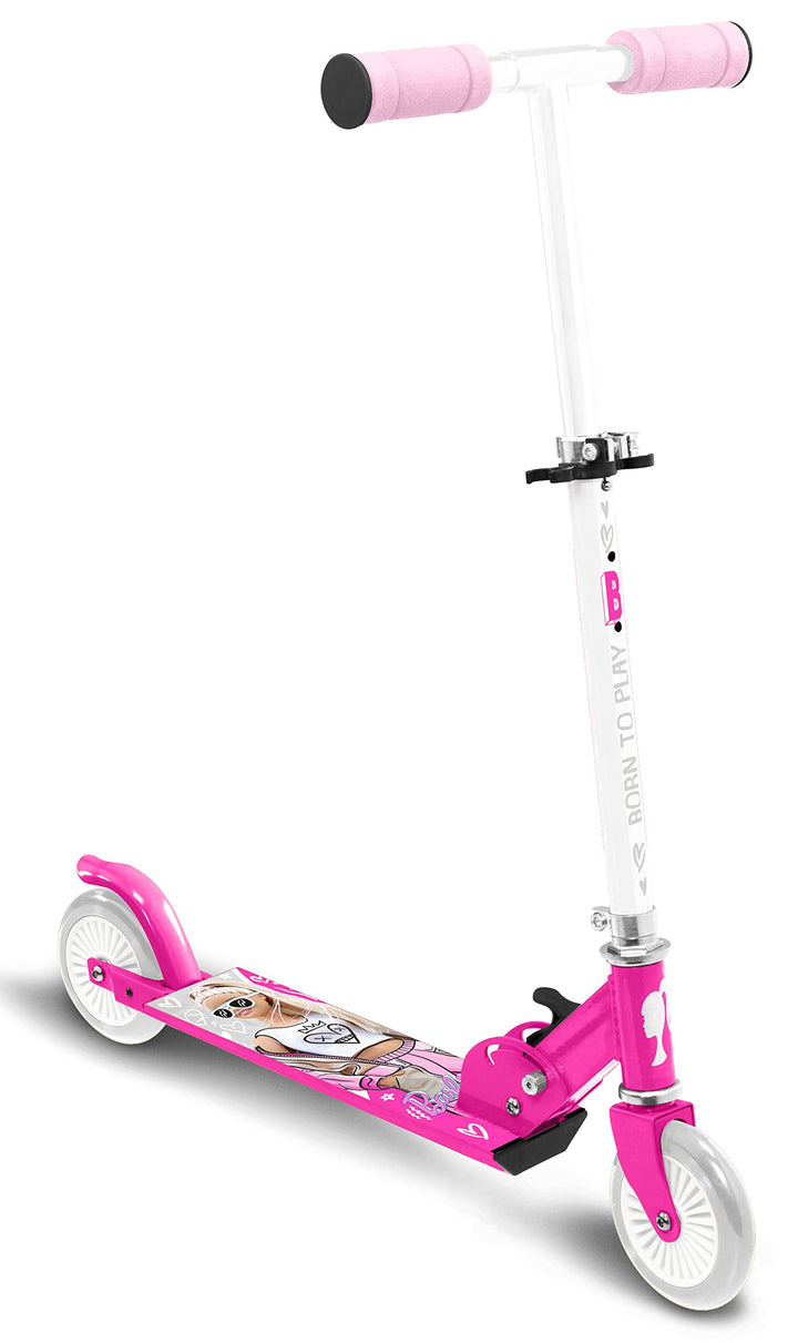 Stamp - Faltbarer Tretroller PINK BARBIE, PINK BARBIE