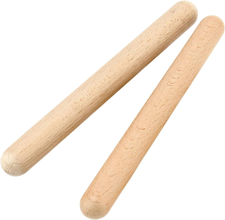 HEIYUET 24 Stück Holz Klanghölzer 20cm Lang, Klangholz Instrument, Klangstäbe Holz Rhythmusstöcke, R