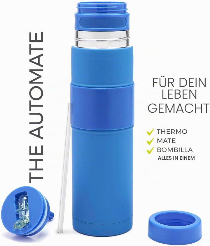 BALIBETOV - Neu - Edelstahl AutoMate - Thermobehälter, Mate Cup und Bombilla in Einem - Sie Müssen N