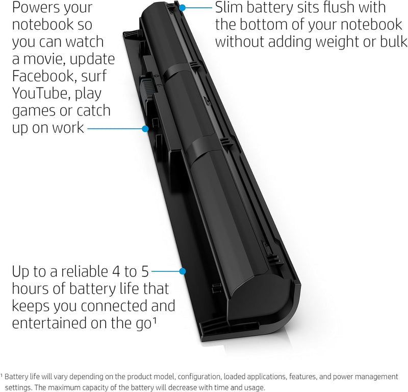 HP VI04 Notebook Akku (G6E88AA) 4-Zellen-Akku bis zu 5,5 Stunden Akkubetrieb