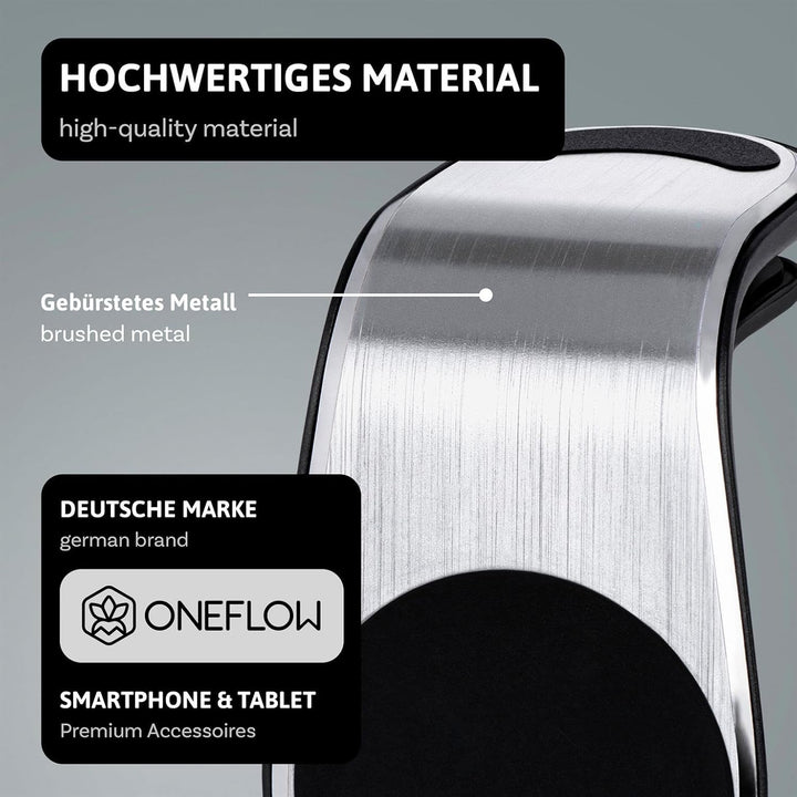 ONEFLOW Car Flex Grip für Samsung Galaxy, Apple iPhone, Huawei, Sony, usw. – Auto Handyhalter für da
