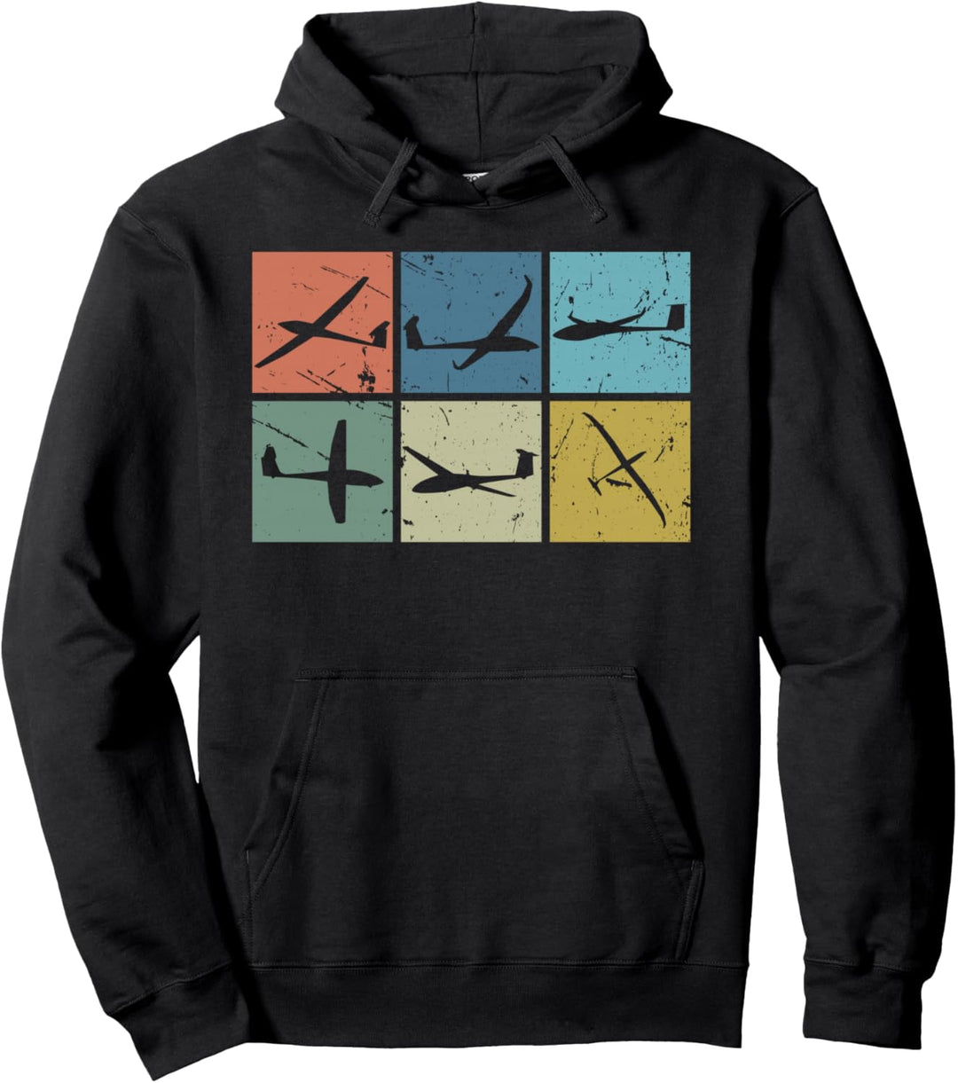 Segelflugzeug Segelfliegen Segelflieger Vintage Pullover Hoodie