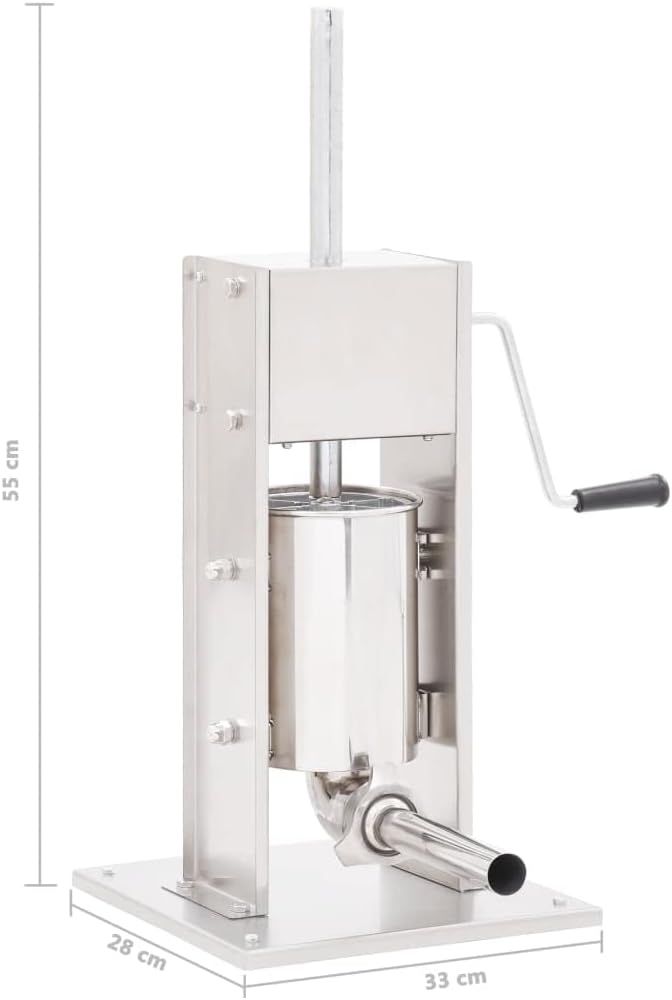 vidaXL Wurstfüller Manuell Wurstfüllmaschine Wurstpresse Wurstspritze Füllmaschine Wurst Presse Wurs