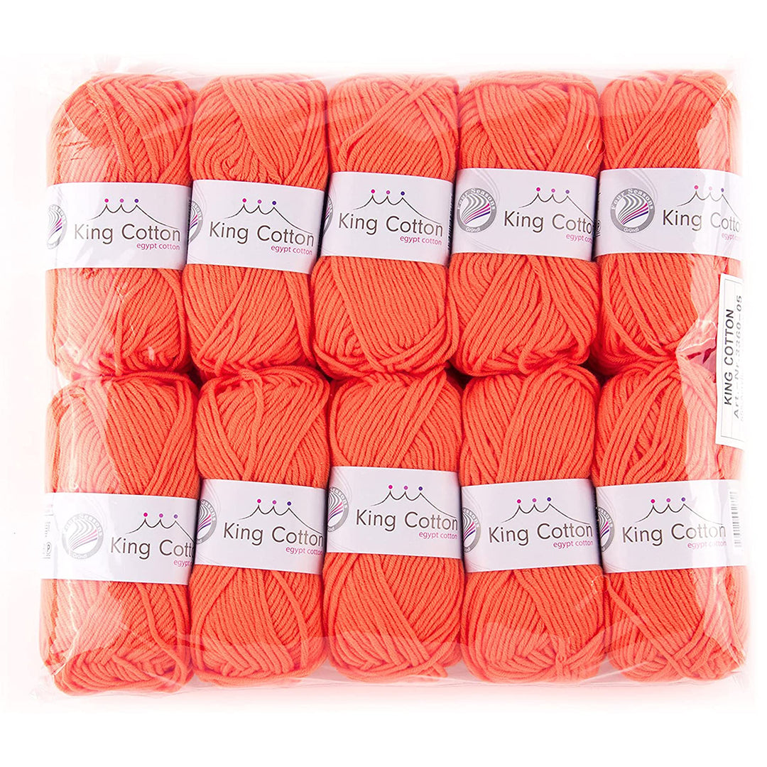 Gründl King Cotton (weiches und voluminöses Strick- und Häkelgarn aus 55 % Polyacryl &amp; 45 % Baumwoll