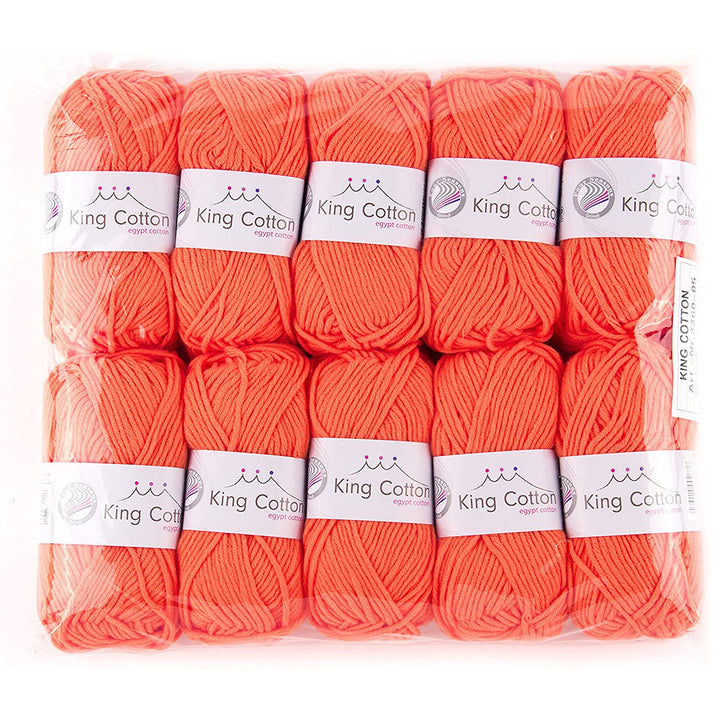 Gründl King Cotton (weiches und voluminöses Strick- und Häkelgarn aus 55 % Polyacryl &amp; 45 % Baumwoll