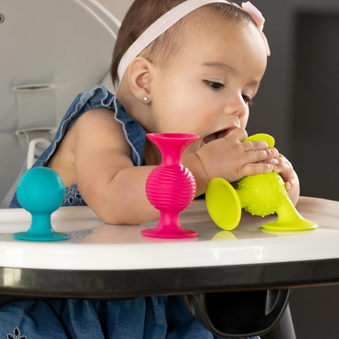 Fat Brain GREFA089-1 Pip Squigz Toy pipSquigz Rasselsaugnäpfe, pipSquigz Rasselsaugnäpfe