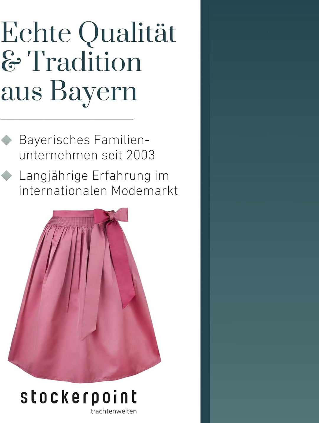 Stockerpoint Damen Schürze Kristin Dirndlschürze, Fuchsia, Regular